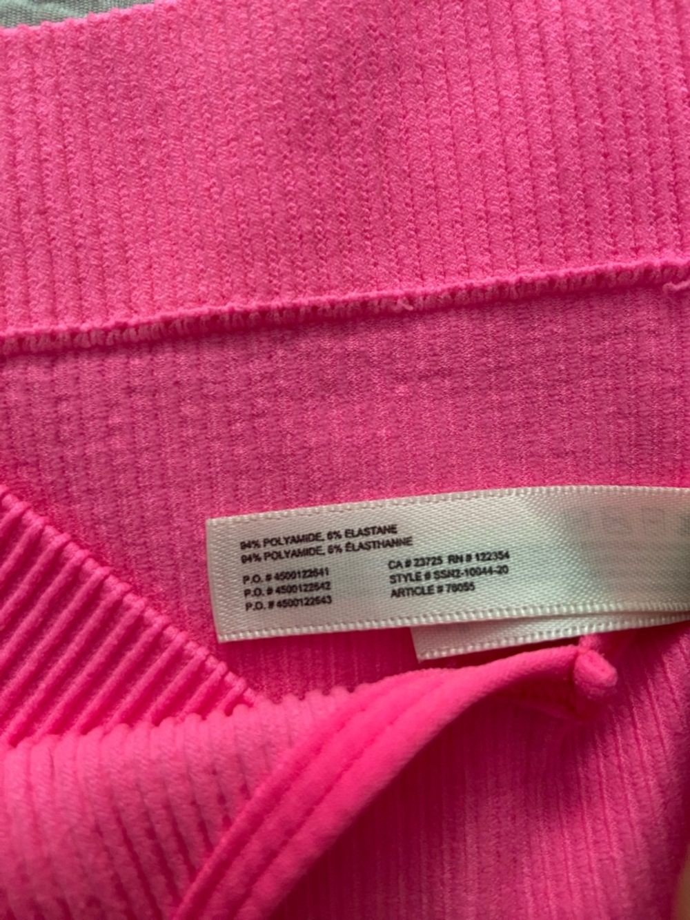 Sunday Best Hot Pink Ribbed Tank Crop Top - Picture 4 of 9